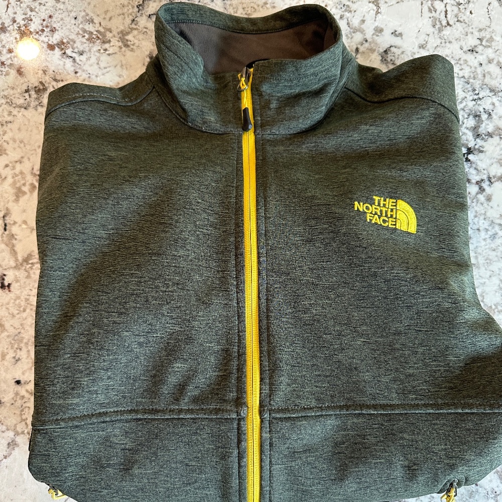 North Face Mens Lightweight Longsleeve Zip Jacket (Green) - Medium